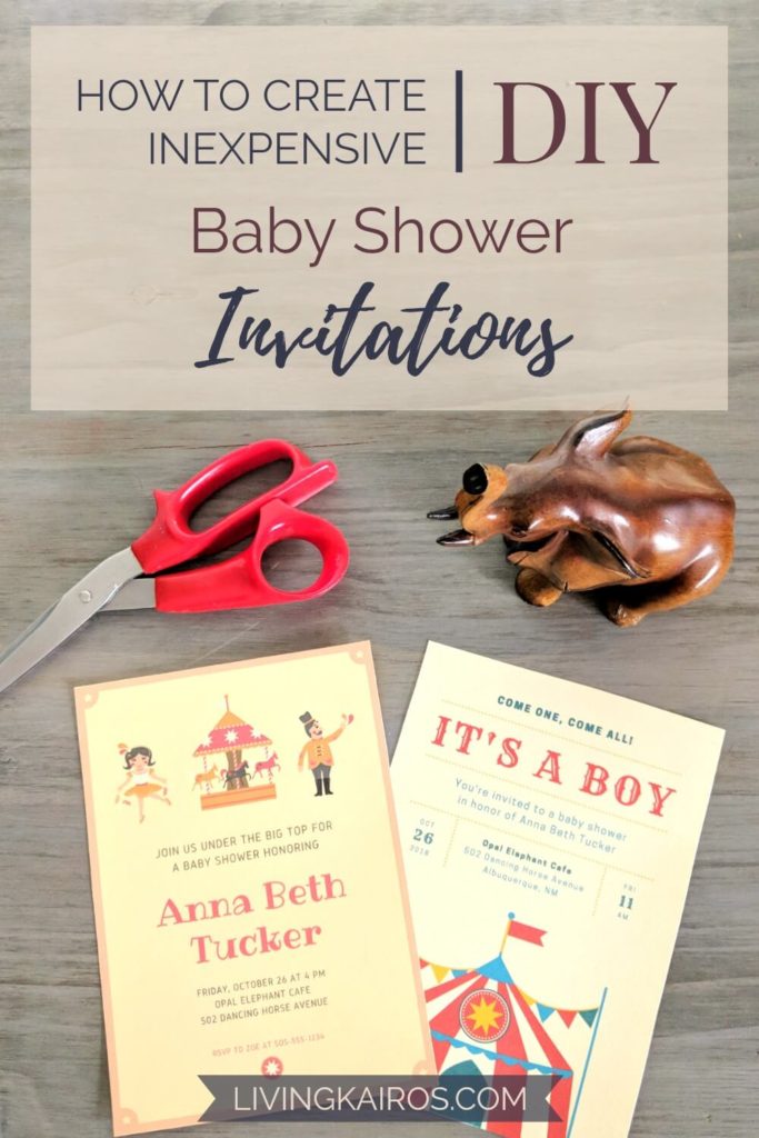 How to Create Inexpensive DIY Baby Shower Invitations _ Budget-Friendly Baby Shower Invitations | Budget-Friendly | DIY Invitations | Baby Shower | Bridal Shower | Homemade