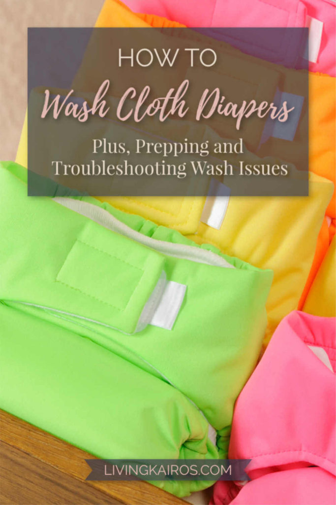 Many moms are intimidated at the thought of how to wash cloth diapers. Although prepping and washing cloth diapers sound scary, both are easy!